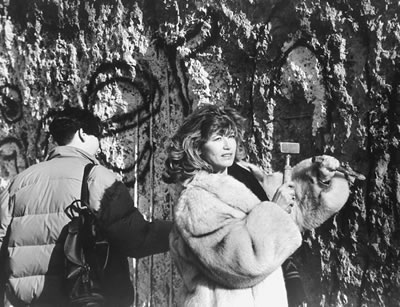 The destruction of the Berlin Wall. Courtesy of the ITAR-TASS News Agency.