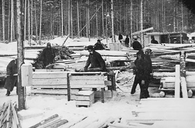 Perm region camps 1948-1953. To the east of Perm region lies the vast Siberian hinterland. Courtesy of the Gulag Museum at Perm-36.